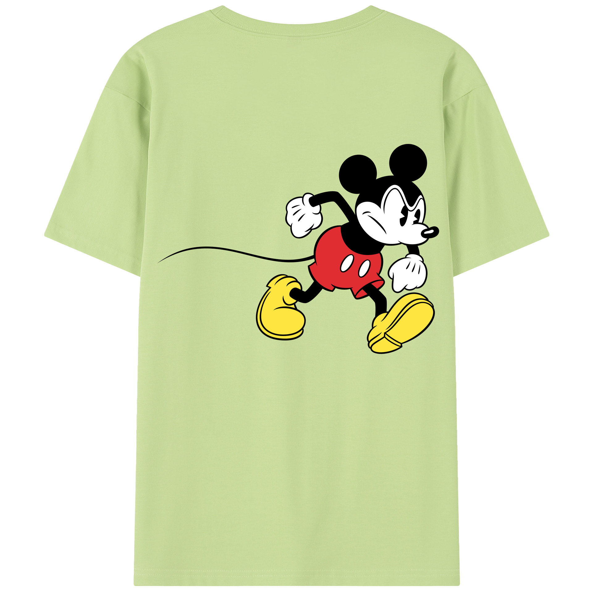 （画像用） ミッキーマウス Mickey Mouse 綿100％半袖Tシャツ（背面プリント）